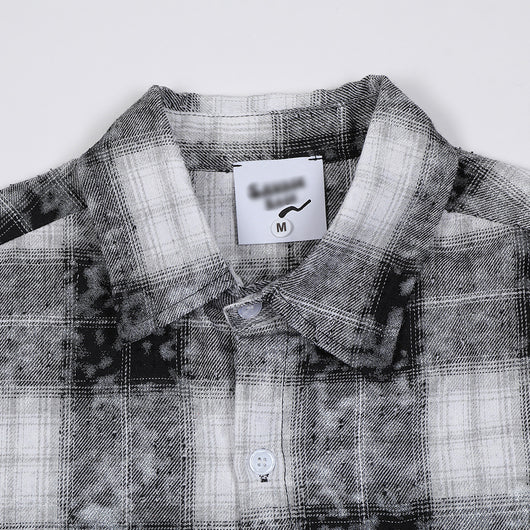 Camisa Cuadriculada Holgada de Manga Larga para Hombre - Image 5