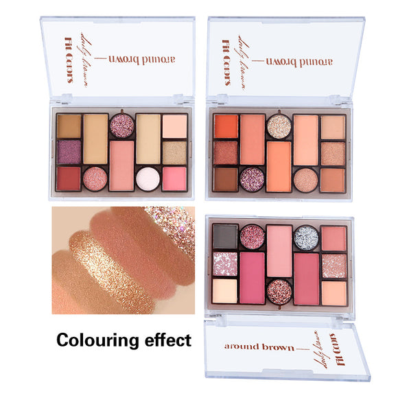 Paleta de Sombras Tierra Nacaradas Mate