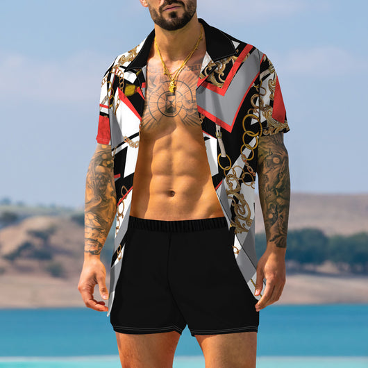 Traje Estampado Retro Moderno para Hombre - Image 21