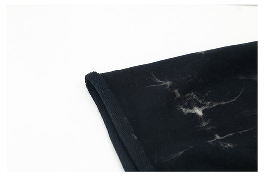 Gorro Tie-Dye de Felpa Negra para Hombre y Mujer - Otoño e Invierno - Image 7