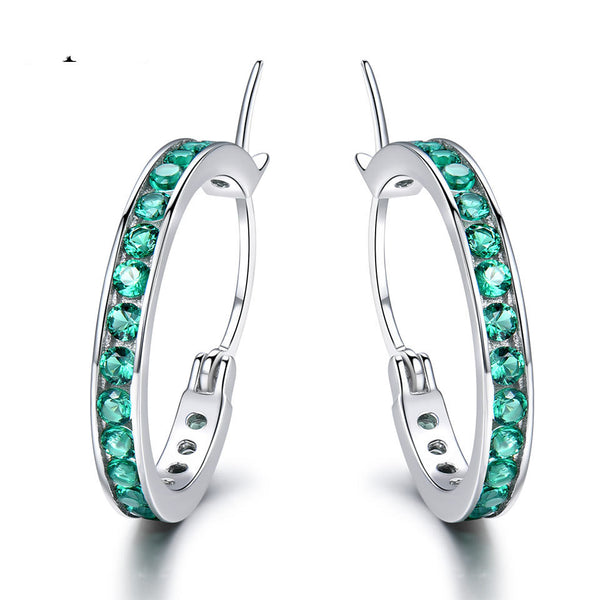Aretes de Aro Plata con Diamantes - Elegancia Versátil - Image 4