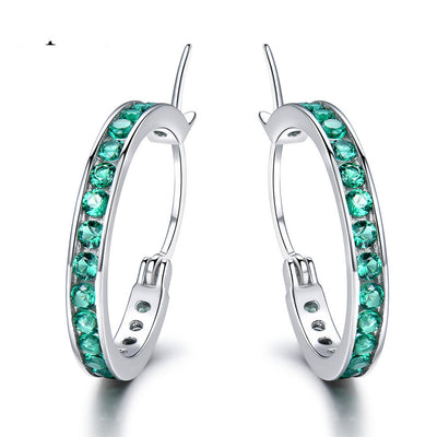 Aretes de Aro Plata con Diamantes - Elegancia Versátil - Image 4