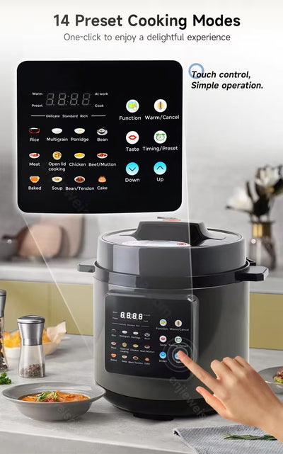 Olla a Presión Eléctrica Inteligente con Pantalla Táctil - Image 11