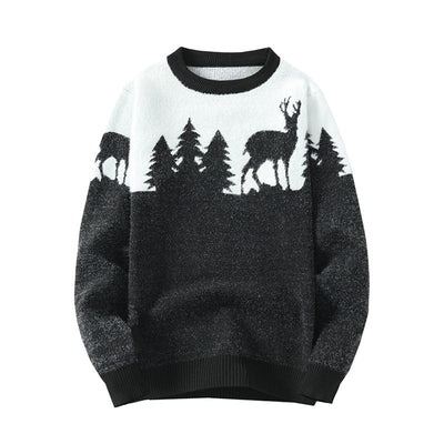 Suéter Pullover Hombre Cuello Redondo Jacquard - Image 4