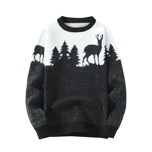 Suéter Pullover Hombre Cuello Redondo Jacquard - Image 4