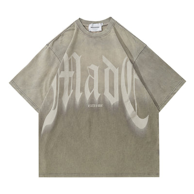 Camiseta Suelta con Letras Grandes - Manga Corta Estilo Urbano - Image 12