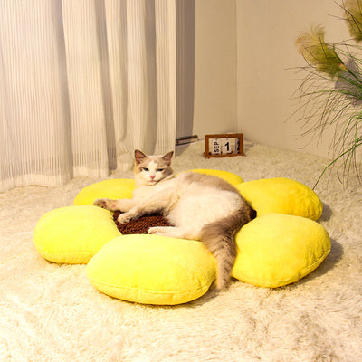 Nido Redondo Floral para Gatos - Cama Térmica Acogedora Todo Clima - Image 4