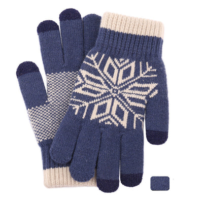 Guantes Térmicos de Lana Jacquard con Dedos Separados - Image 9
