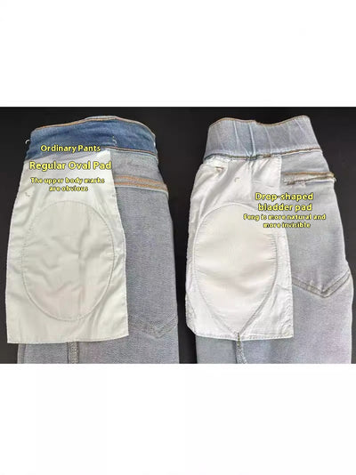 Pantalón Vaquero Talle Alto Pierna Larga Efecto Cuerno Fengqi - Image 12