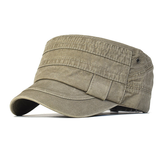 Gorra de Algodón Lavado Puro Color Liso para Hombre - Protección Solar Outdoor - Image 4