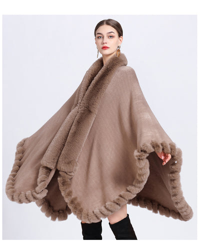 Cardigan Oversized con Cuello de Conejo - Abrigo Tejido Irregular Holgado - Image 20