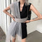 Blazer Chaleco con Paneles de Malla - Corte Medio