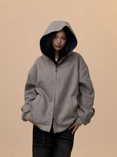 Cardigan Sudadera con Capucha y Doble Cierre - Corte Holgado y Casual - Image 13