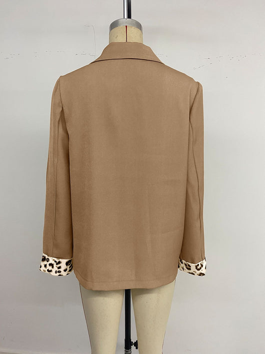 Blazer Leopardo con Costuras Decorativas para Mujer - Image 21