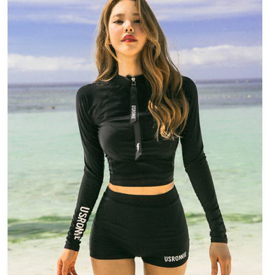 Blusa de Manga Larga con Protección Solar y Fruncido en Pecho - Image 9