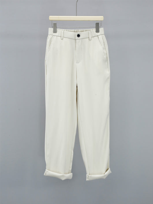 Pantalón de Vestir Casual Twill Liso Holgado Hombre - Corte Recto Premium - Image 6