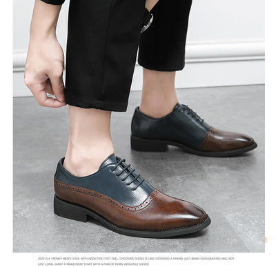 Zapatos de Cuero Ejecutivos Bicolor para Hombre - Image 17