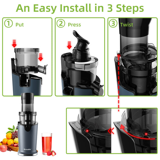 Extractor de Jugos de Baja Velocidad con Diámetro Grande - Image 18