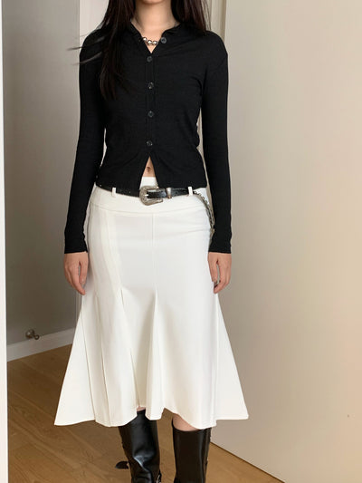 Blusa Asimétrica de Botones con Solapa Clásica - Image 15