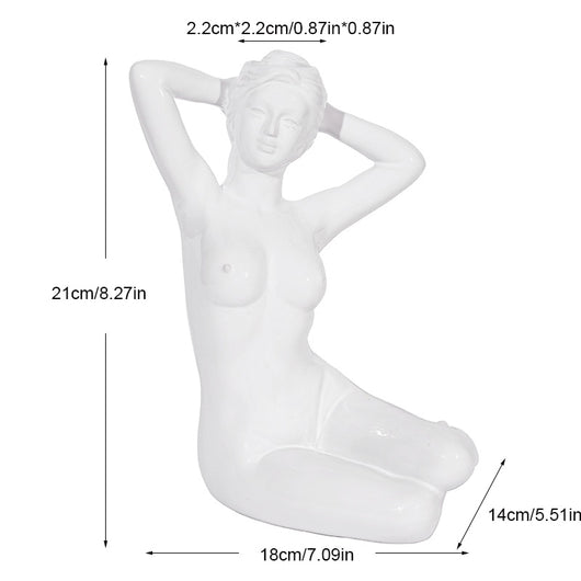 Escultura Nórdica de Cerámica para Decoración de Jardín y Hogar - Image 13