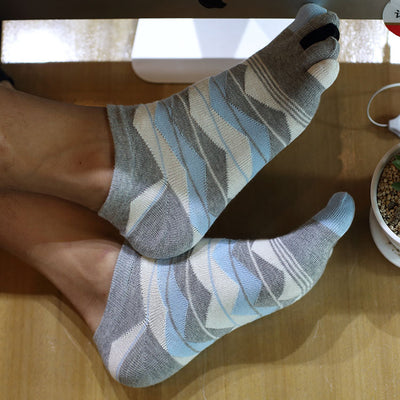 Calcetines Británicos de Algodón Puro con Dedos Separados para Hombre - Image 3