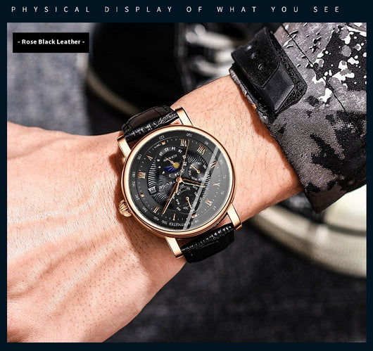 Reloj Mecánico Hombre Esfera Grande Diseño Minimalista - Image 6