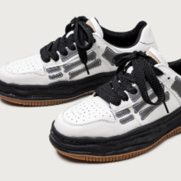 Tenis Plataforma Retro Bone Reflectante para Hombre