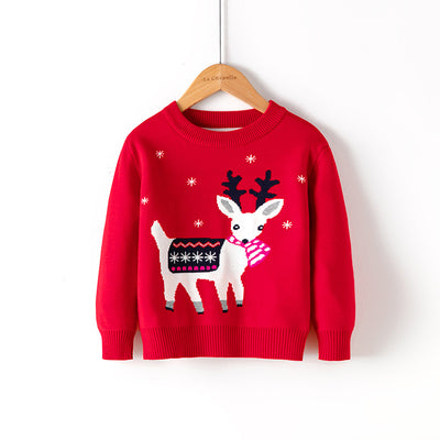 Suéter Navideño Muñeco de Nieve Rojo con Estampado Infantil - Image 4