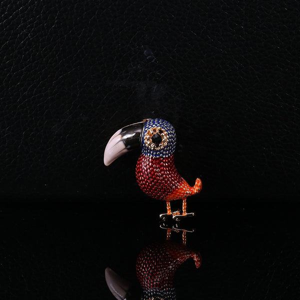 Broche Cormorán Artístico con Esmalte Degradado en Colores Vibrantes - Image 7