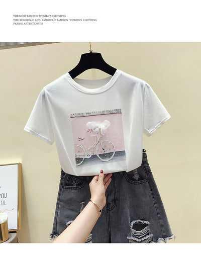 Blusas Sueltas de Verano para Mujer - Camisetas de Manga Corta que Disimula Abdomen - Image 4