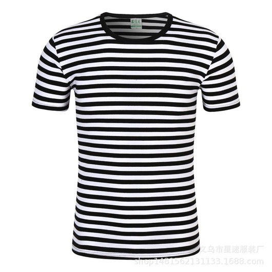 Playera Hombre Cuello Redondo a Rayas Manga Corta Verano - Image 6