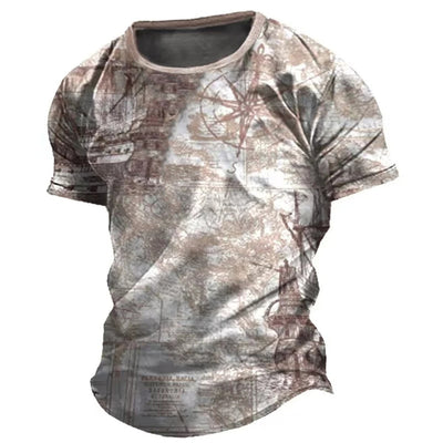 Playera Casual Suelta de Manga Corta para Hombre Cuello Redondo - Image 16
