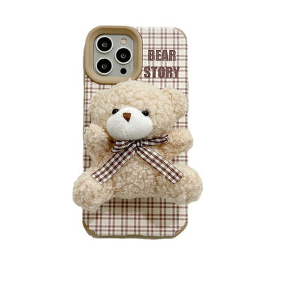 Funda para Teléfono con Osito de Peluche a Cuadros - Image 7