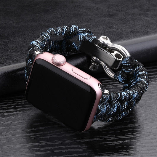 Correa Deportiva Nylon para iWatch 38/40/42/44mm con Hebilla de Acero - Image 18