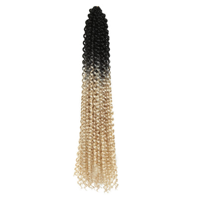 Peluca Ondas de Agua 18 Pulgadas - Cabello Crochet Degradado 44 Raíces - Image 6