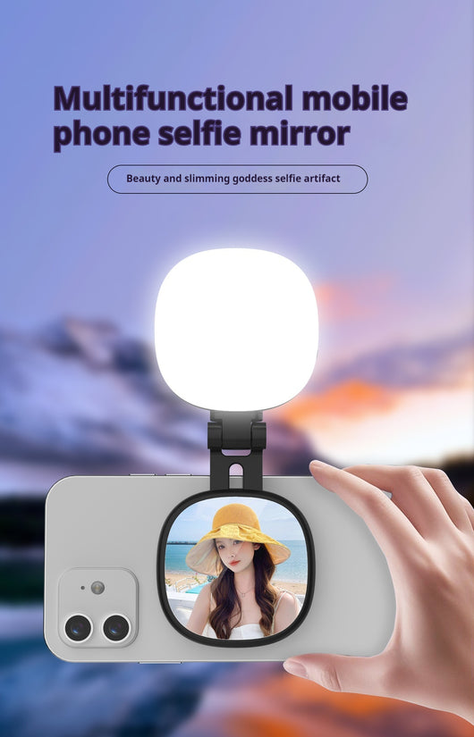 Luz LED Magnética para Selfies con Espejo de Maquillaje Portátil - Image 10