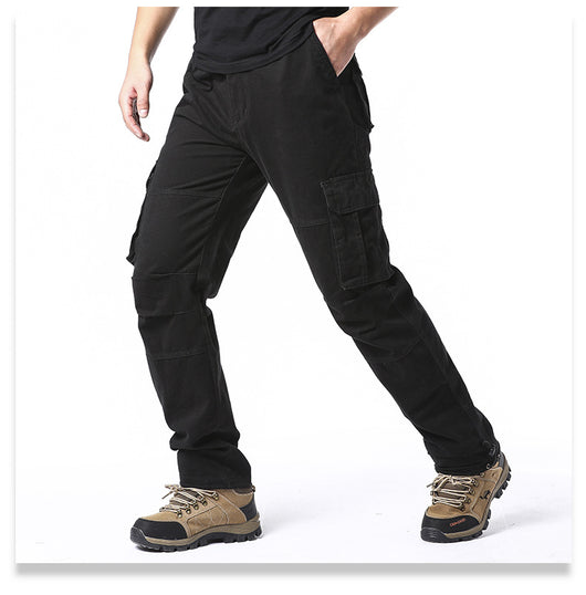 Pantalones Cargo de Algodón Multibosillo para Hombre - Ajuste Holgado y Resistente - Image 19