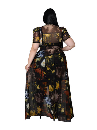 Vestido Camisero Largo Talla Grande para Mujer - Ropa de Club - Image 4