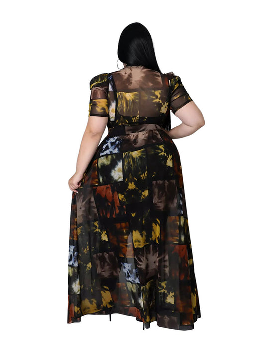 Vestido Camisero Largo Talla Grande para Mujer - Ropa de Club - Image 4