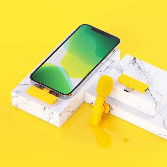 Micrófono Inalámbrico 2.4GHz con Tarjeta de Sonido para Transmisiones en Vivo