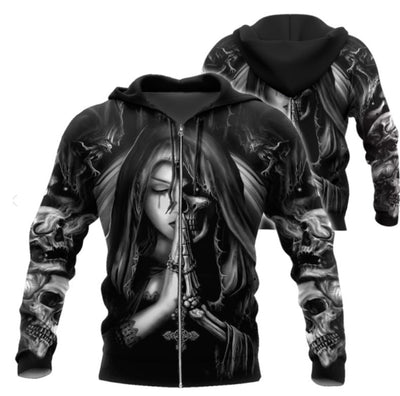 Sudadera 3D Calavera Anime Halloween - Image 4