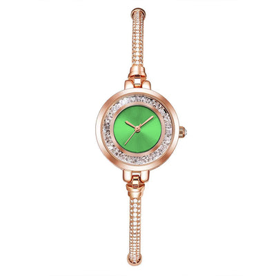 Reloj Pulsera Mujer Correa Delgada Rhinestone Efecto Arena Movible Ajustable - Image 3