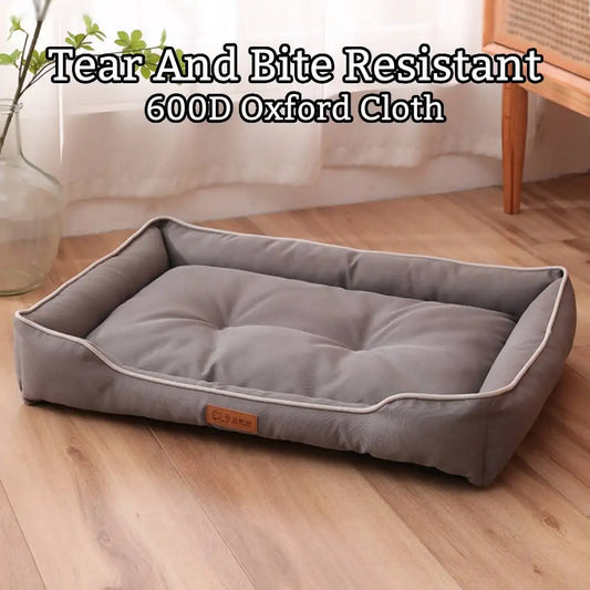 Cama Lujo para Perros Resistente a Arañazos Impermeable con Espuma Viscoelástica