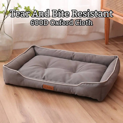 Cama Lujo para Perros Resistente a Arañazos Impermeable con Espuma Viscoelástica