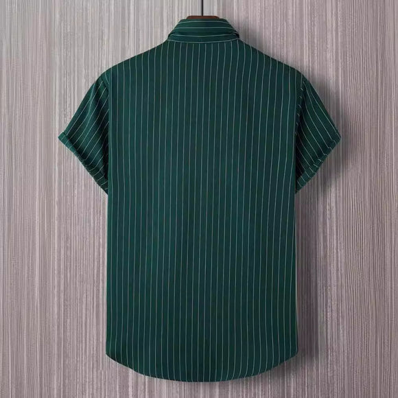 Camisa Hombre a Rayas con Botones Manfinity Homme