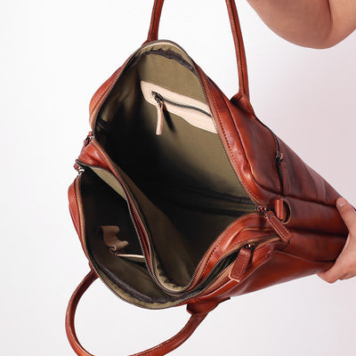 Bolsa de Cuero para Hombre Estilo Retro - Piel de Res Premium - Image 4