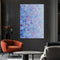 Cuadro Abstracto Pintado a Mano con Flores Modernas - Arte de Pared sin Marco