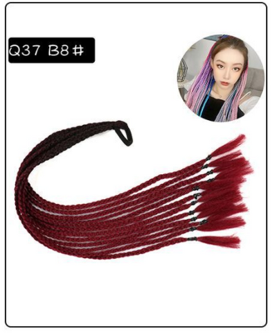 Peluca Trenza Degradado de Tres Hebras Color Twist - Image 9