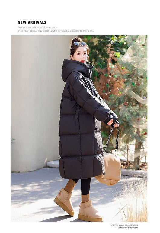 Abrigo Largo Acolchado Impermeable para Mujer - Protección Total en Invierno - Image 19