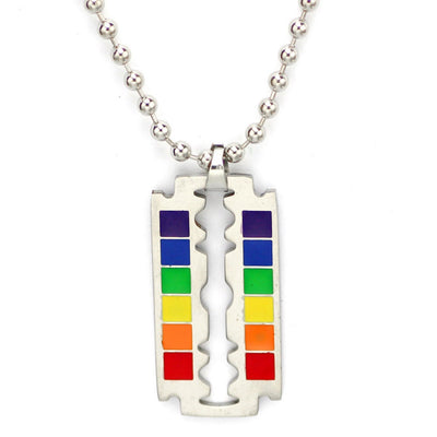 Collar Colgante Hoja de Acero Titanio para Hombre - Diseño Moderno - Image 6
